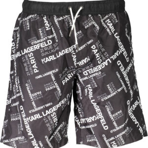 KARL LAGERFELD BEACHWEAR COSTUME PARTE SOTTO UOMO NERO