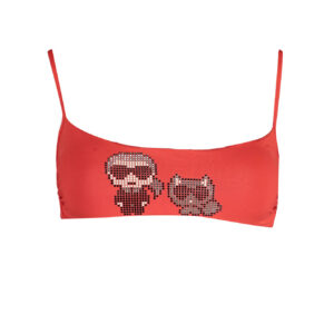 KARL LAGERFELD BEACHWEAR COSTUME PARTE SOPRA DONNA ROSSO