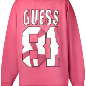GUESS JEANS FELPA SENZA ZIP BAMBINO ROSSO