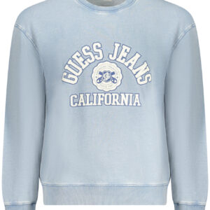 GUESS JEANS FELPA SENZA ZIP UOMO AZZURRO