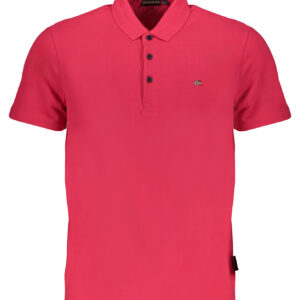 NAPAPIJRI POLO MANICHE CORTE UOMO ROSA