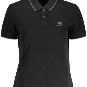 NAPAPIJRI POLO MANICHE CORTE DONNA NERO