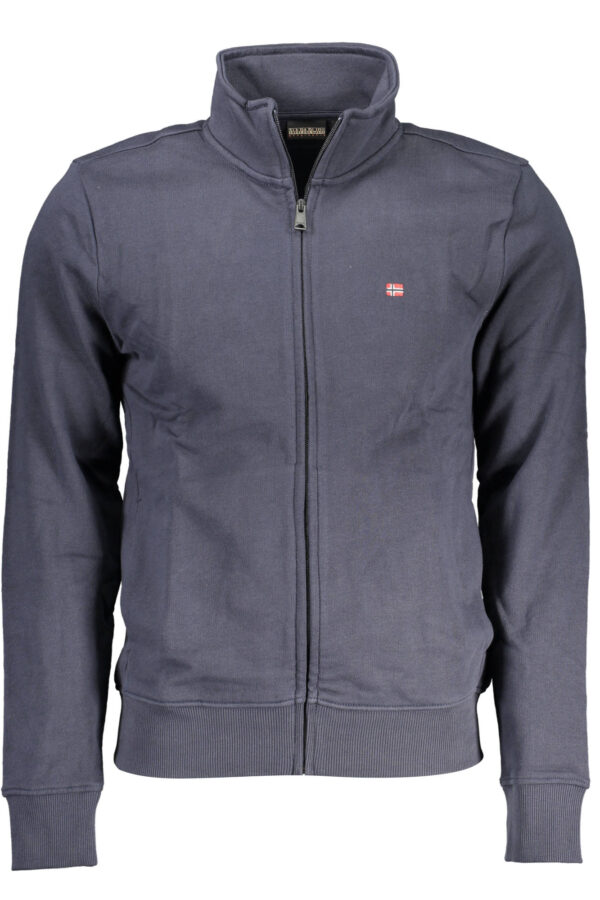 NAPAPIJRI FELPA CON ZIP UOMO BLU