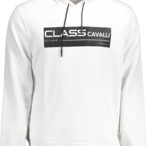 CAVALLI CLASS FELPA SENZA ZIP UOMO BIANCO