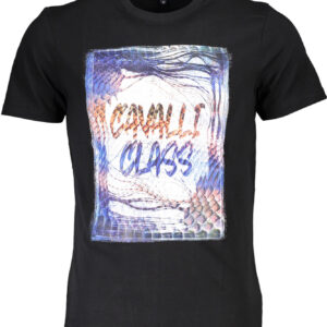 CAVALLI CLASS T-SHIRT MANICHE CORTE UOMO NERO