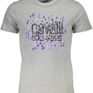 CAVALLI CLASS T-SHIRT MANICHE CORTE UOMO GRIGIO