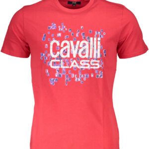 CAVALLI CLASS T-SHIRT MANICHE CORTE UOMO ROSSO