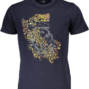 CAVALLI CLASS T-SHIRT MANICHE CORTE UOMO BLU