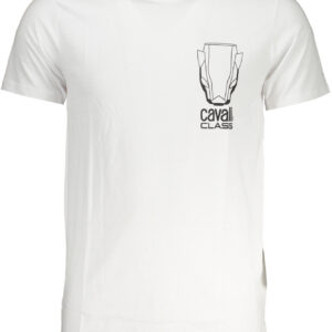 CAVALLI CLASS T-SHIRT MANICHE CORTE UOMO BIANCO
