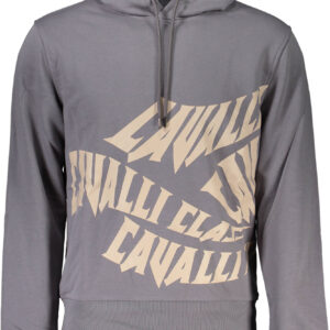 CAVALLI CLASS FELPA SENZA ZIP UOMO GRIGIO