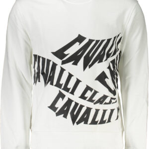 CAVALLI CLASS FELPA SENZA ZIP UOMO BIANCO