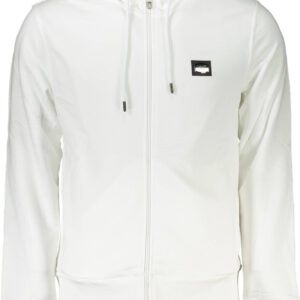 CAVALLI CLASS FELPA CON ZIP UOMO BIANCO