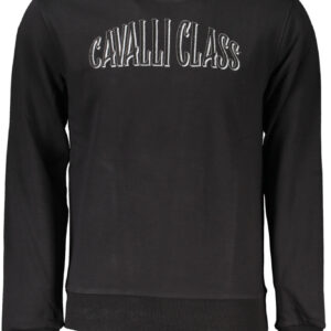 CAVALLI CLASS FELPA SENZA ZIP UOMO NERO