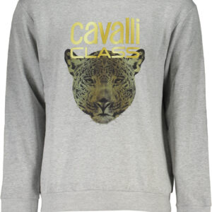 CAVALLI CLASS FELPA SENZA ZIP UOMO GRIGIO
