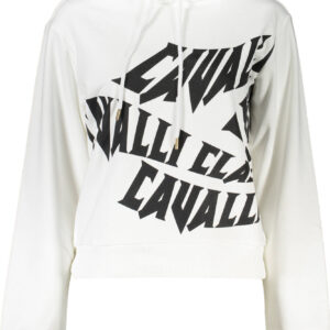 CAVALLI CLASS FELPA SENZA ZIP DONNA BIANCO