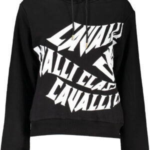 CAVALLI CLASS FELPA SENZA ZIP DONNA NERO