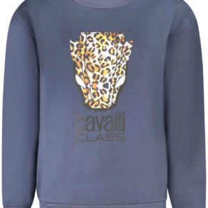 CAVALLI CLASS FELPA SENZA ZIP DONNA BLU