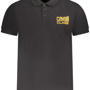 CAVALLI CLASS POLO MANICHE CORTE UOMO NERO