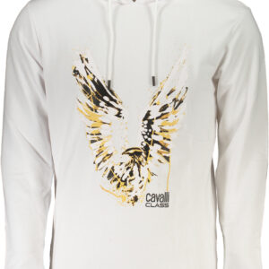 CAVALLI CLASS FELPA SENZA ZIP UOMO BIANCO