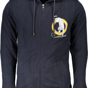 CAVALLI CLASS FELPA CON ZIP UOMO BLU