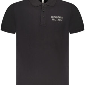 ACCADEMIA MILITARE POLO MANICHE CORTE UOMO NERO