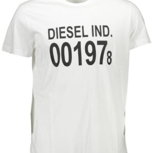 DIESEL T-SHIRT MANICHE CORTE UOMO BIANCO