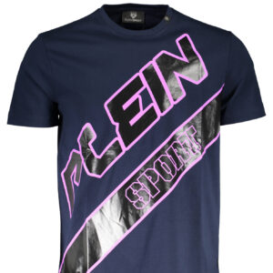 PLEIN SPORT T-SHIRT MANICHE CORTE UOMO BLU