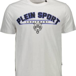 PLEIN SPORT T-SHIRT MANICHE CORTE UOMO BIANCO