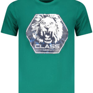CAVALLI CLASS T-SHIRT MANICHE CORTE UOMO VERDE