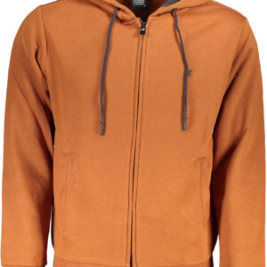 U.S. GRAND POLO FELPA CON ZIP UOMO MARRONE