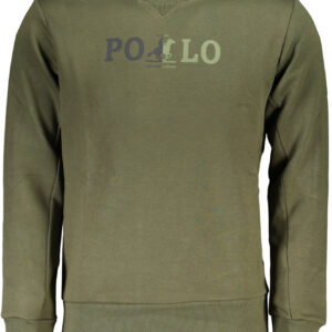 U.S. GRAND POLO FELPA SENZA ZIP UOMO VERDE