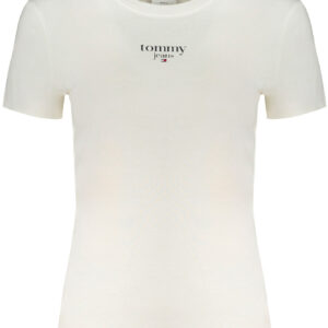TOMMY HILFIGER T-SHIRT MANICHE CORTE DONNA BIANCO