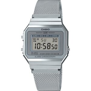 CASIO VINTAGE Mod. ICONIC SLIM DESIGN - SILVER MESH