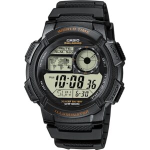 CASIO SPORT Mod. DIVER - WORLD TIME ILLUMINATOR 5 ALARMS, 10 YEARS BATTERY - BLACK