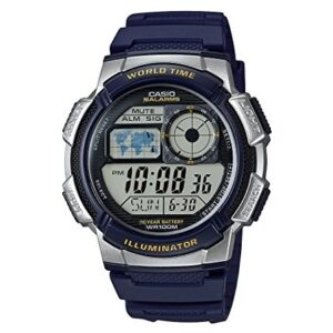 CASIO SPORT Mod. DIVER - WORLD TIME ILLUMINATOR 5 ALARMS, 10 YEARS BATTERY - SILVER
