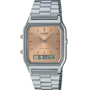 CASIO VINTAGE Mod. EDGY COLLECTION SUNRAY DIAL - PINK COPPER
