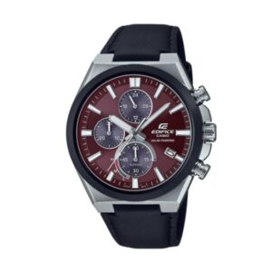 CASIO EDIFICE Mod. SPORT CHRONOGRAPHSOLAR POWERED, LEATHER- RED ***SPECIAL PRICE***