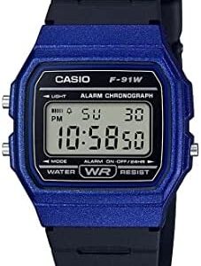 CASIO VINTAGE Mod. F-91 BIO RESIN STRAP - BLUE