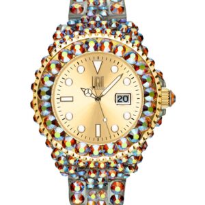 LIGHT TIME Mod. MEDITERRANEO - Full Strass / Gold
