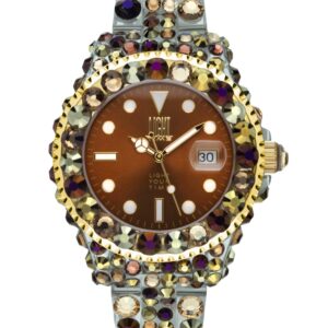 LIGHT TIME Mod. MEDITERRANEO - Full Strass / Brown
