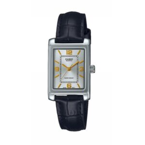 CASIO COLLECTION Mod. TANK, LEATHER - ARGENTEE