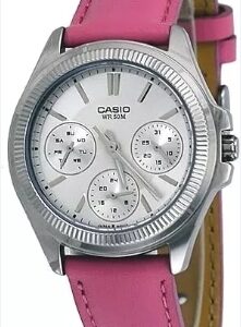 CASIO COLLECTION Mod. LADY MULTIFUNCTION LEATHER - SILVER