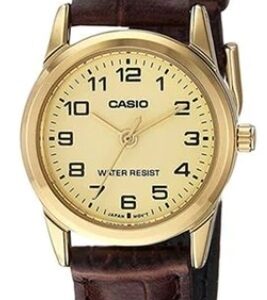 CASIO COLLECTION Mod. LADY 3H GOLD, LEATHER - GOLD