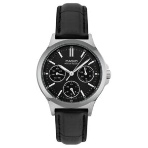 CASIO COLLECTION Mod. LADY MULTIFUNCTION, LEATHER - BLACK