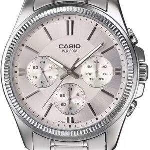 CASIO Mod. DAY DATE MULTIFUNCTION - ARGENTÈE