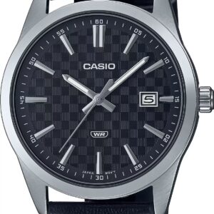 CASIO COLLECTION Mod. DATE - CARBON LOOK - SILVER & BLACK