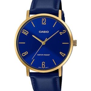 CASIO COLLECTION Mod. MINIMAL, LEATHER - BLUE