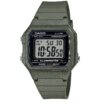 CASIO TIMELESS COLLECTION Mod. SPORT ILLUMINATOR WR 50M, ALARM, CHRONOGRAPH - ARMY GREEN