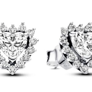 PANDORA JEWELS Mod. SPARKLING HEART HALO STUD