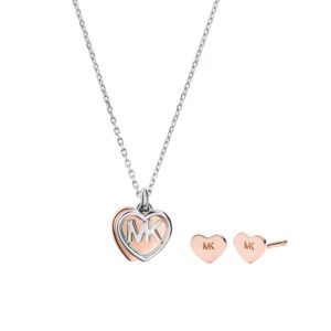 MICHAEL KORS PREMIUM SILVER COLLECTION Mod. LOGO Special Pack + Earring